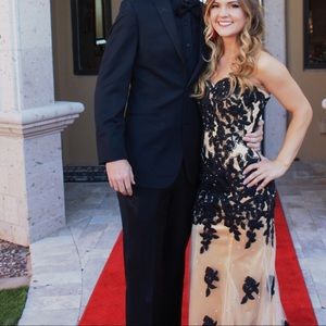 DETAILED MERMAID PROM DRESS